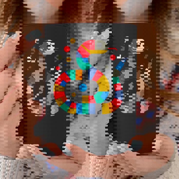 幾何学的 ミニマリズム イラスト ガーター 蛇 爬虫類 コーヒーマグ 面白い贈り物