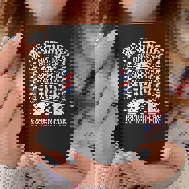 床屋疲れたらやめちゃくちゃおもしろい美容師 コーヒーマグ 面白い贈り物