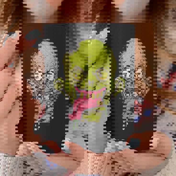 怖いゾンビtシャツハロウィンボーイズキッズフェイスゾンビ コーヒーマグ 面白い贈り物