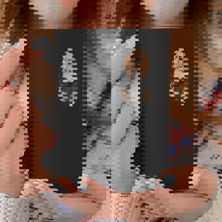 恋人のためのポケットに入った面白いイングリッシュコッカースパニエル コーヒーマグ 面白い贈り物