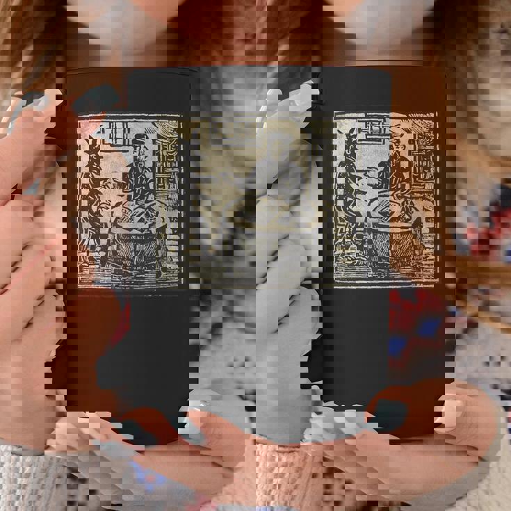 悪魔 オカルト 鬼 召喚 ゴス ホラー 美的 ウッドカット コーヒーマグ 面白い贈り物