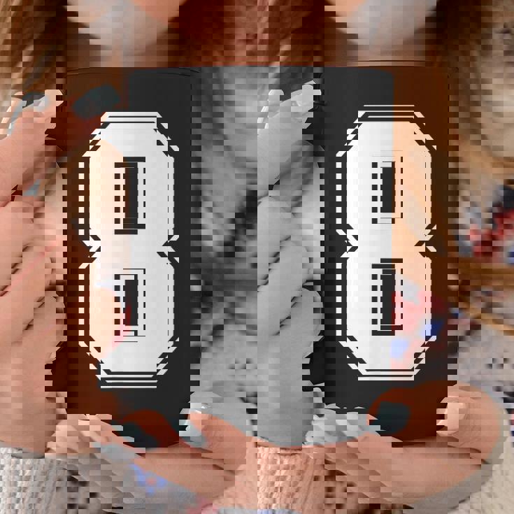 数字 8 スポーツジャージ ラッキーナンバー コーヒーマグ 面白い贈り物