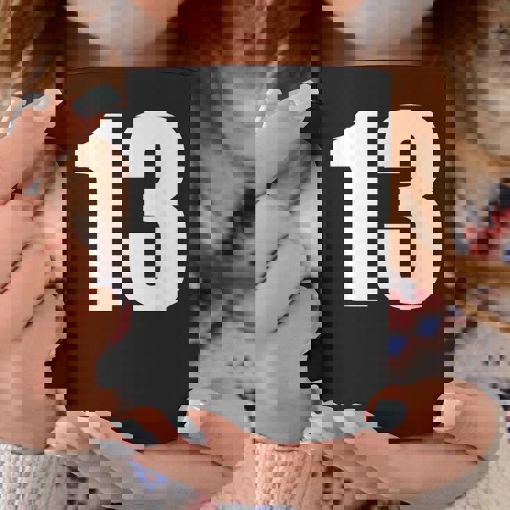 数字 Nhirn 数字 13 プレーン 白 数字 コーヒーマグ 面白い贈り物