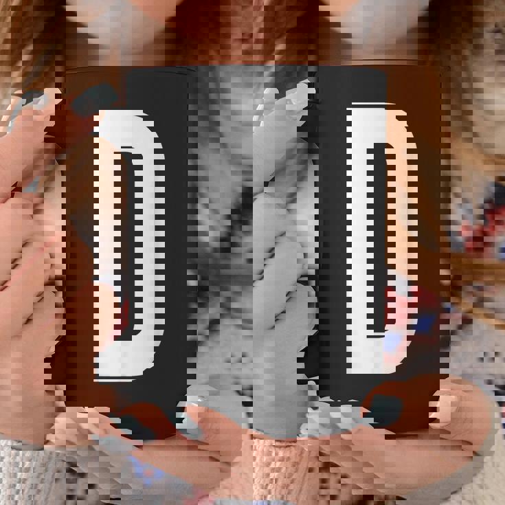文字d アルファベットモノグラム イニシャル。 コーヒーマグ 面白い贈り物