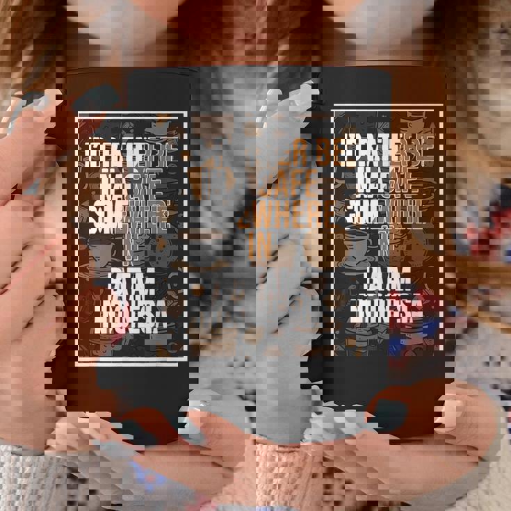 旅行とコーヒー愛好家 バタムインドネシア コーヒーマグ 面白い贈り物