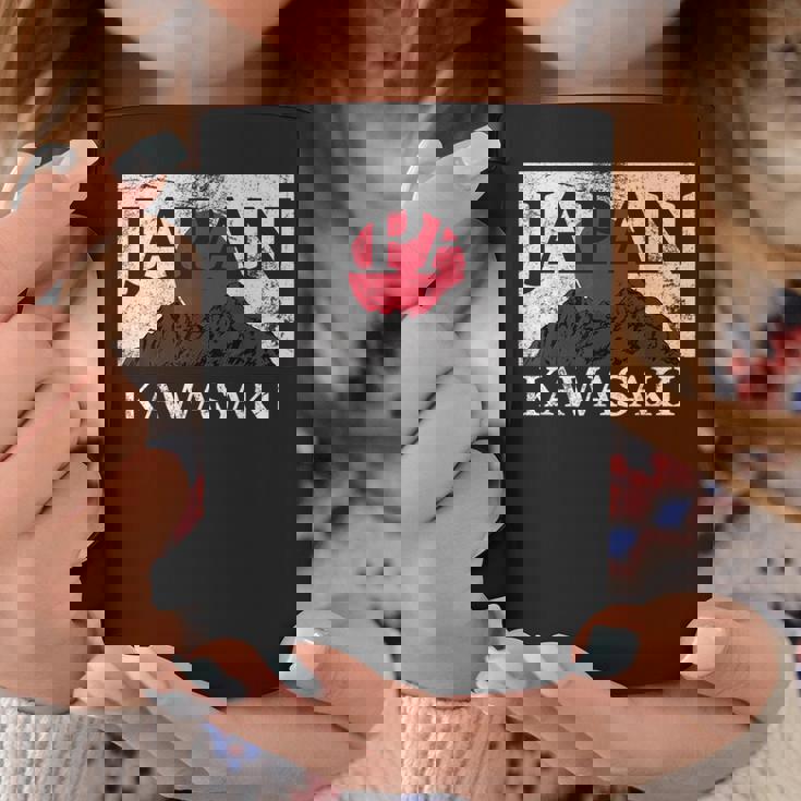 日本 カワサキ 富士山 旗 コーヒーマグ 面白い贈り物