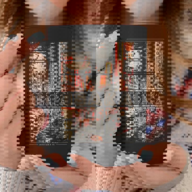 日本 大阪 ヴェイパーウェイヴ 日本語 レトロ な雰囲気 美学 コーヒーマグ 面白い贈り物