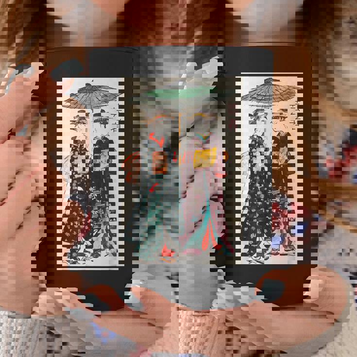 日本の伝統芸者 絵画 アート 水彩 お土産 コーヒーマグ 面白い贈り物