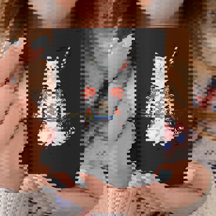 日本の侍猫刀忍者 ヤクザタトゥー コーヒーマグ 面白い贈り物