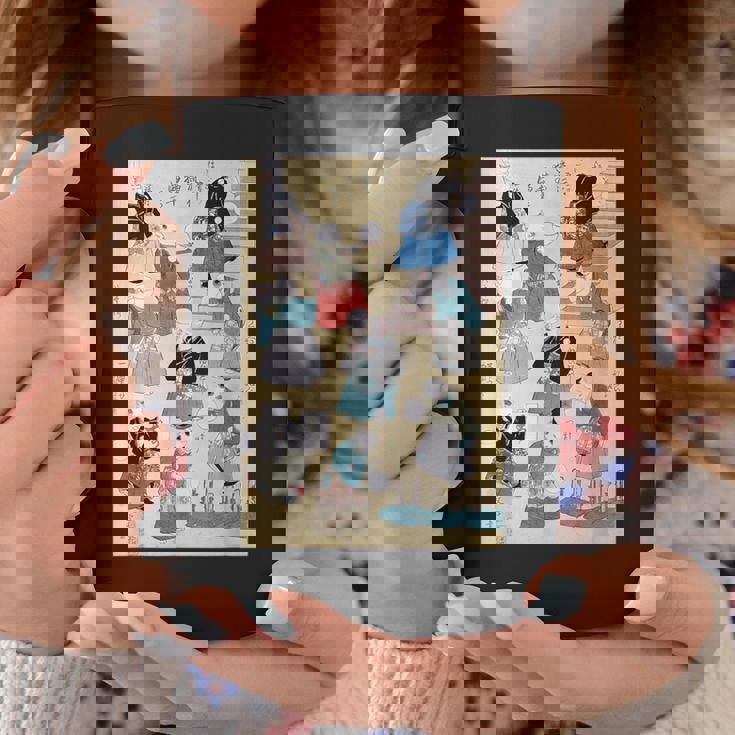 日本の猫 歌川国芳 流行猫の曲鞠 ヴィンテージ浮世絵 芸術の美的 日本の伝統美術 コーヒーマグ 面白い贈り物