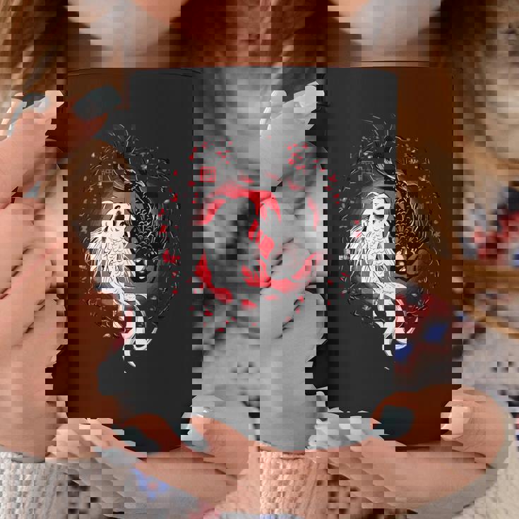 日本の陰陽鯉のアート。 コーヒーマグ 面白い贈り物