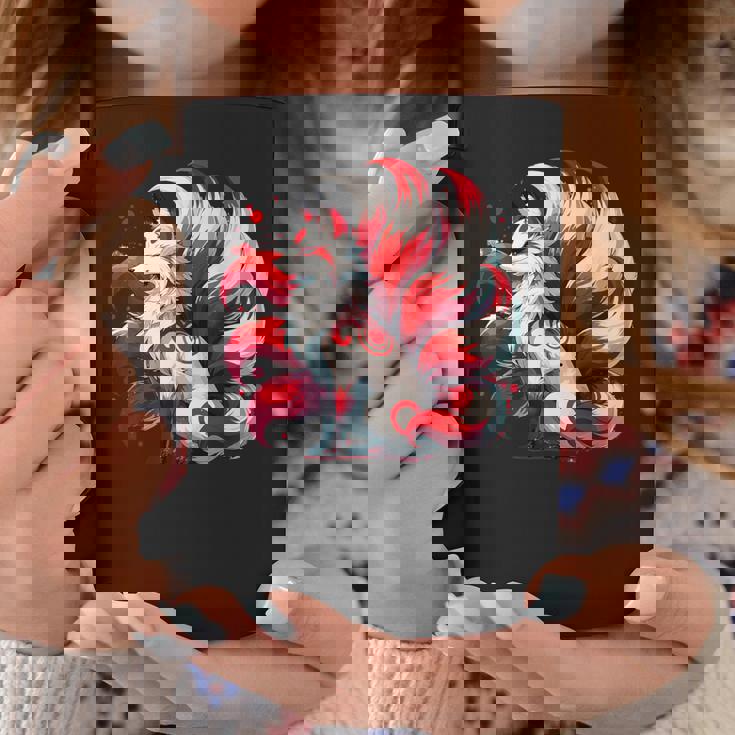 日本アニメ キツネ 九尾 コーヒーマグ 面白い贈り物