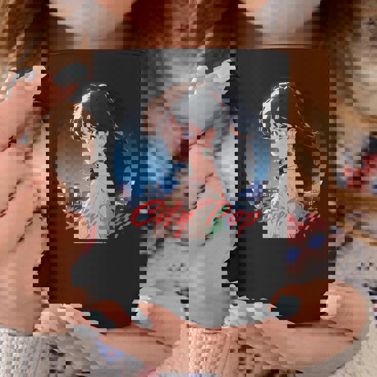 日本アニメ風 シティポップガール コーヒーマグ 面白い贈り物