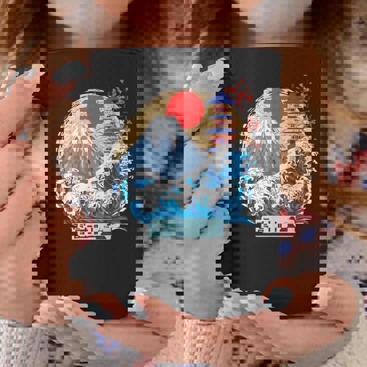 日本山 富士 大波 神奈川 日本 ヴィンテージアート コーヒーマグ 面白い贈り物