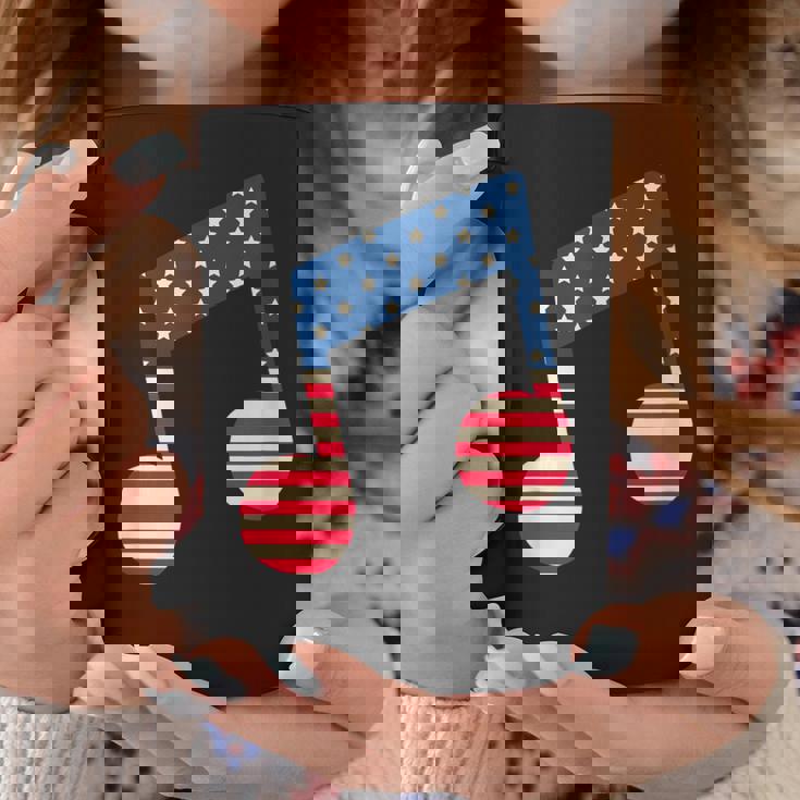 星条旗 アメリカ国旗 音符 コーヒーマグ 面白い贈り物