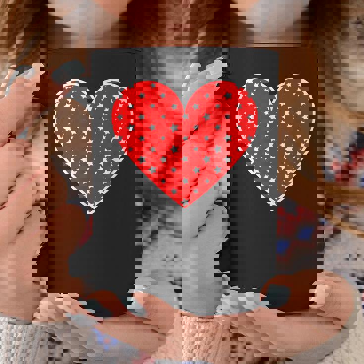 星柄のグラフィックハートプリント。 コーヒーマグ 面白い贈り物