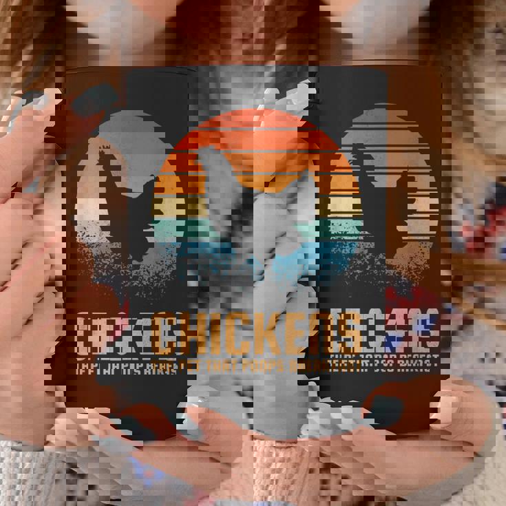 朝ごはんを食べるペット、ニワトリ コーヒーマグ 面白い贈り物