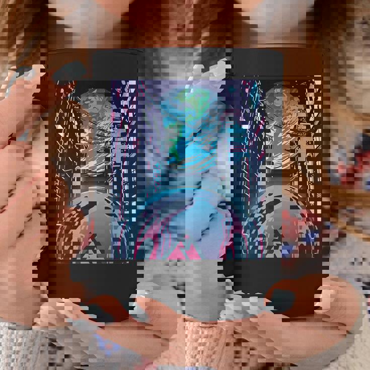 未来都市美学宇宙ハイテクホーム コーヒーマグ 面白い贈り物