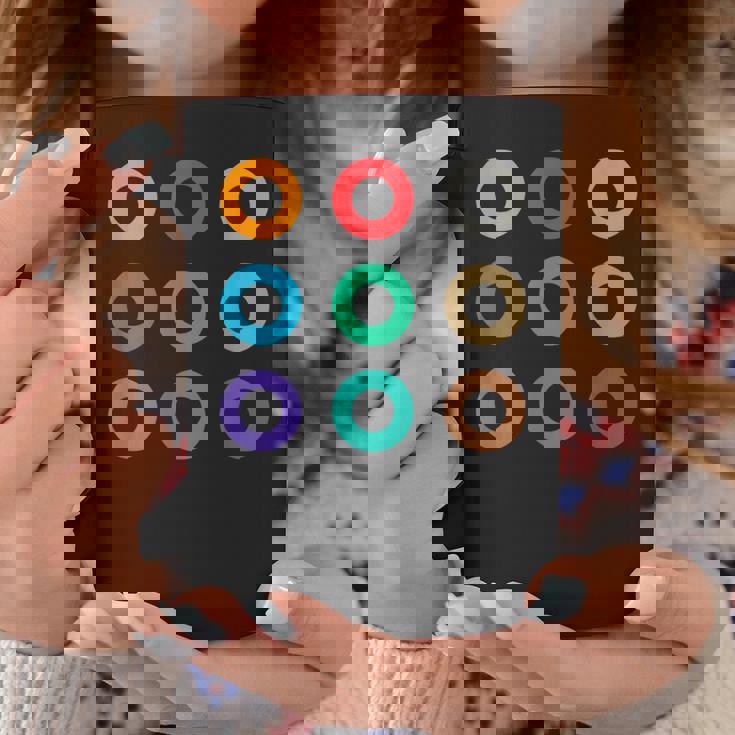 東京の地下鉄 カラー 色 マーク 丸【電車ファン】鉄道【変なtシャツ屋さん】メトロ 面白い ポップ コーヒーマグ 面白い贈り物