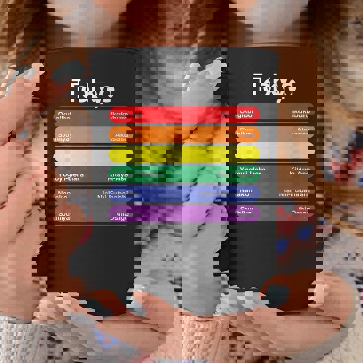 東京プライド レインボーフラッグ カラー メトロ鉄道 Lgbtq コーヒーマグ 面白い贈り物