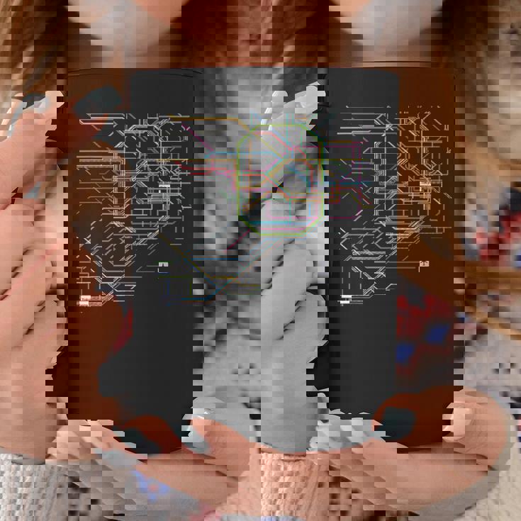 東京電車線路チャートユニセックス親子ペア コーヒーマグ 面白い贈り物