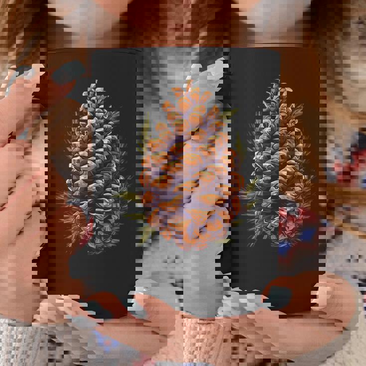 松ぼっくり好きのための涼しい秋の季節 コーヒーマグ 面白い贈り物