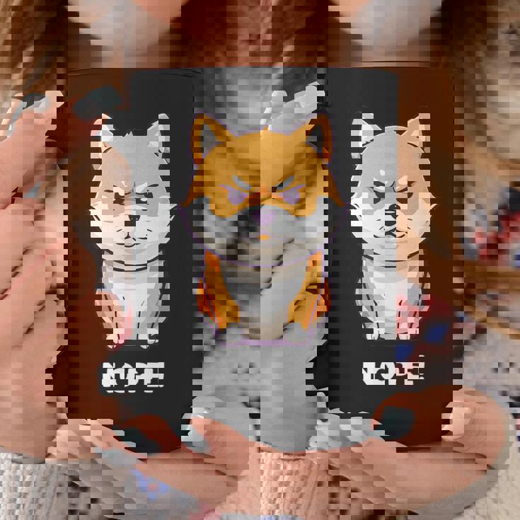 柴犬 犬 赤柴 怒柴 拒否柴 嫌です 怒った犬 かわいい おもしろ コーヒーマグ 面白い贈り物