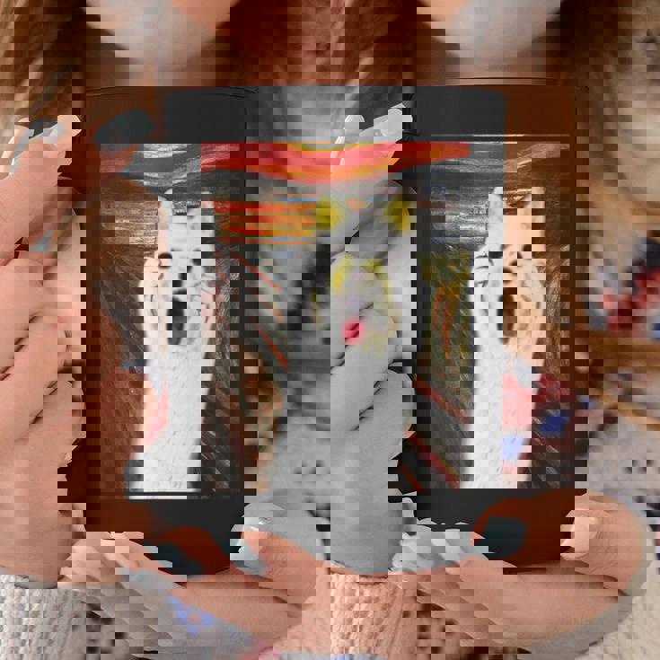 柴犬 面白いtシャツ 犬 ムンクの叫び かわいい メンズ 子供 おもしろ 服 グッズ ネタ わんこ イヌ コーヒーマグ 面白い贈り物