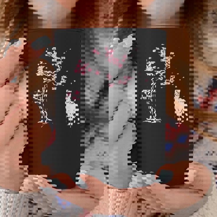 柴犬の桜hiba Inu Japanese Cherry Blossomakura コーヒーマグ 面白い贈り物