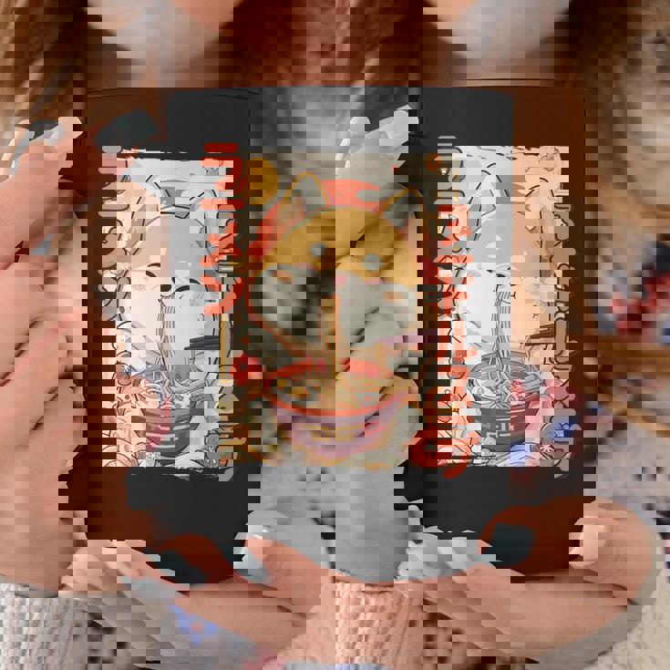 柴犬好きラーメン カワイイ猫柴犬犬ラーメン コーヒーマグ 面白い贈り物