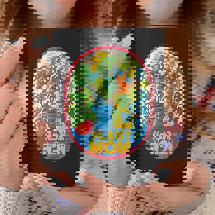 植物 ママ イラスト ポトス モンステラ 観葉植物愛好家 コーヒーマグ 面白い贈り物