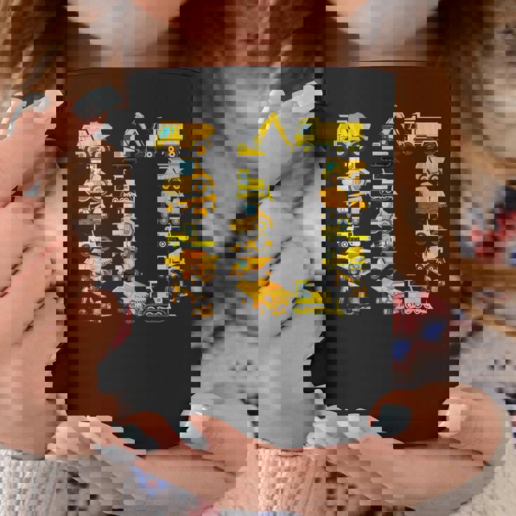 楽しい建設トラック 10歳の誕生日パーティー 男の子 10歳 コーヒーマグ 面白い贈り物