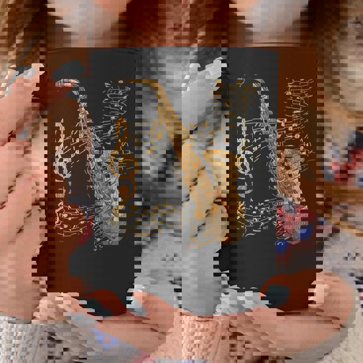 楽器 ト音記号 サックス奏者 音楽サックス コーヒーマグ 面白い贈り物