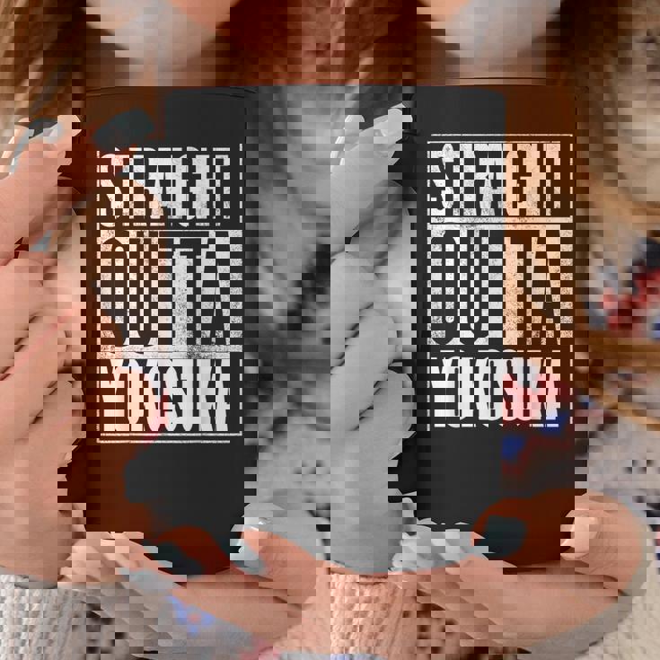 横須賀 ストレート・アウト・オブ・横須賀 コーヒーマグ 面白い贈り物