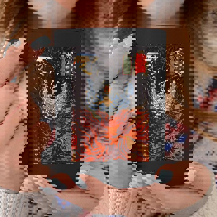 歌川国芳作 木曽街道六十九駅 コーヒーマグ 面白い贈り物