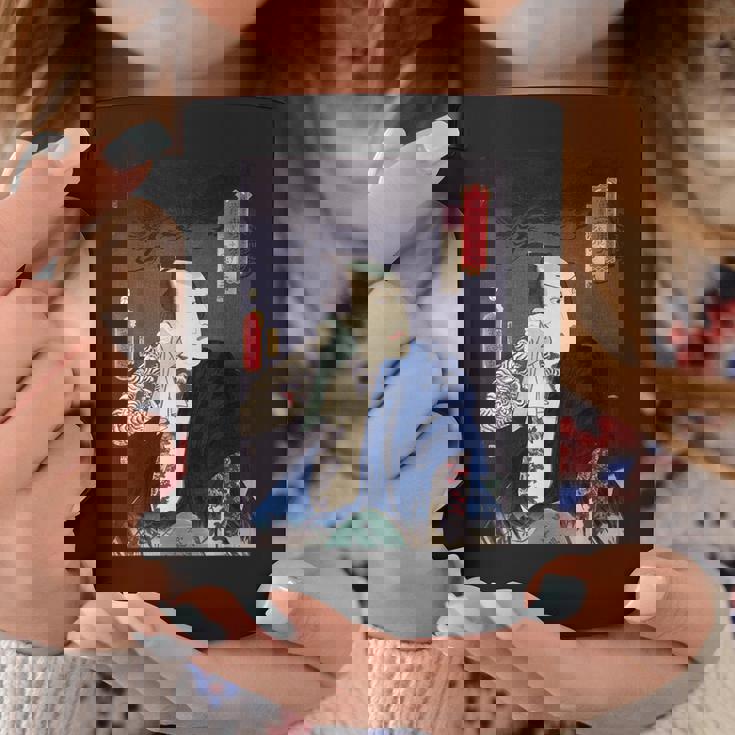 武士 歌舞伎 ヴィンテージ 日本の浮世絵 木版画 コーヒーマグ 面白い贈り物