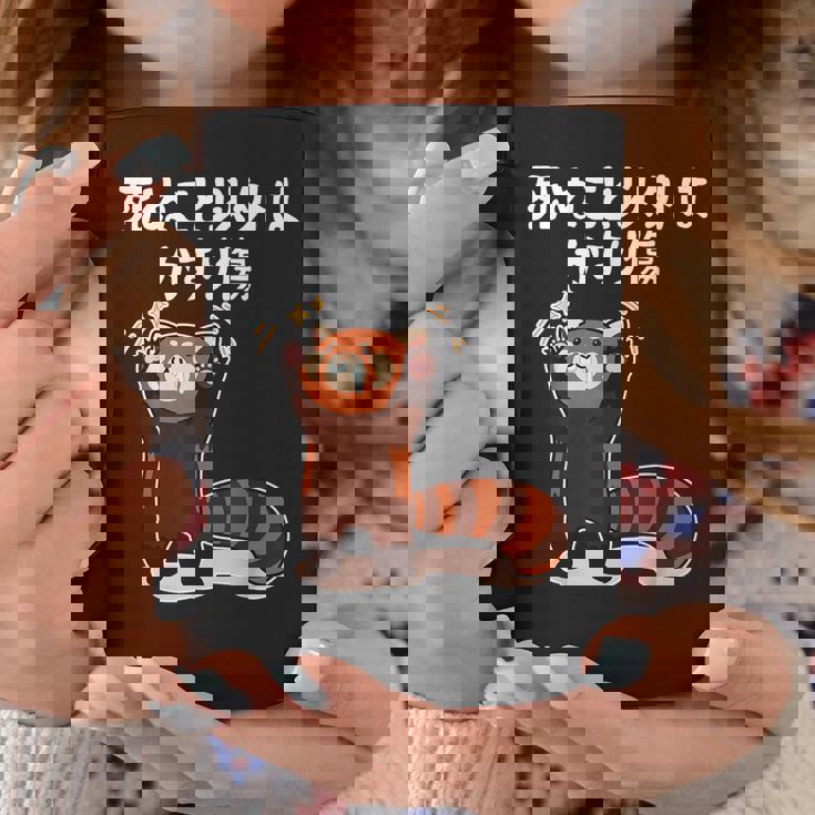 死ぬこと以外はかすり傷 レッサーパンダ 面白い 文字入り メンズ おもしろ 服 オリジナル おもしろグッズ 文字 コーヒーマグ 面白い贈り物