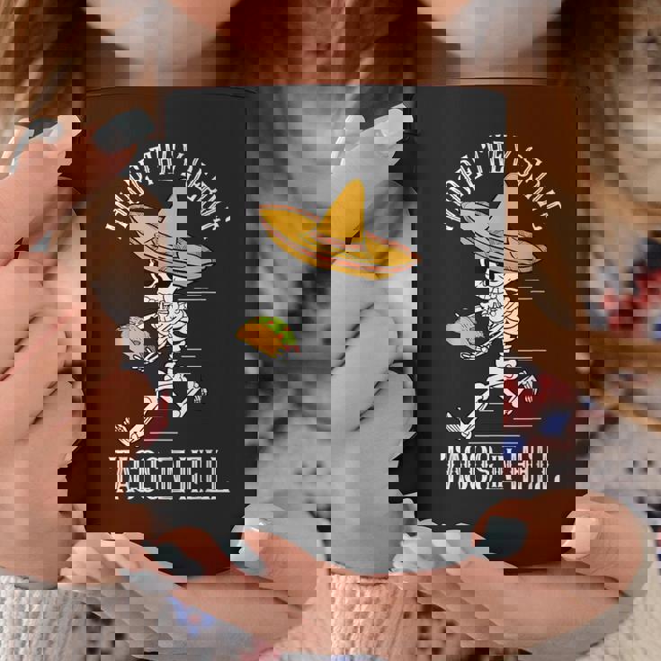 死者の日 メキシコ シュガースカル ファニー タコス スケルトン ハロー コーヒーマグ 面白い贈り物