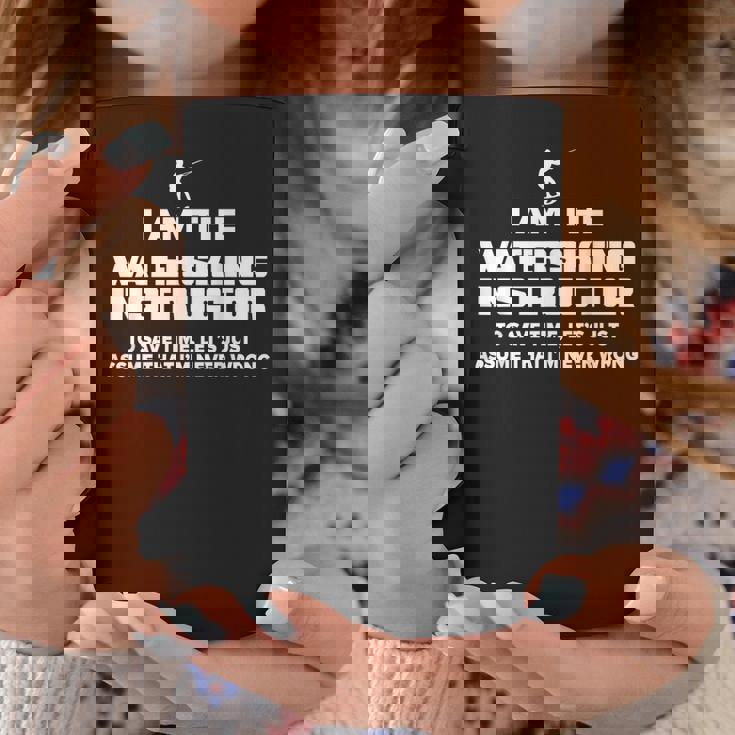 水上スキーインストラクターグラフィック I Am Never Wrong コーヒーマグ 面白い贈り物