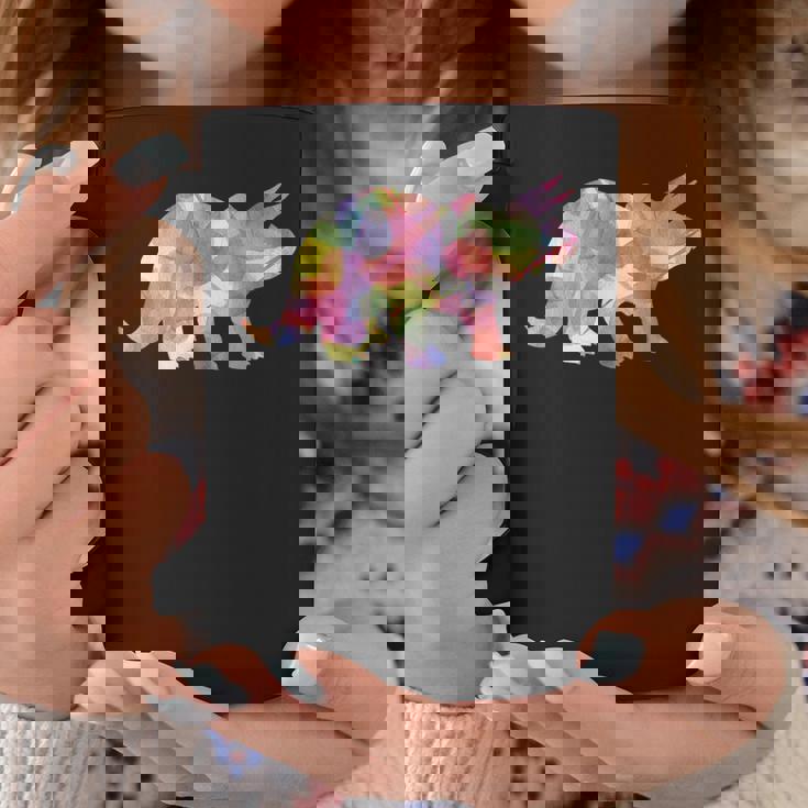 水彩爬虫類トリケラトプス古生物学恐竜 コーヒーマグ 面白い贈り物