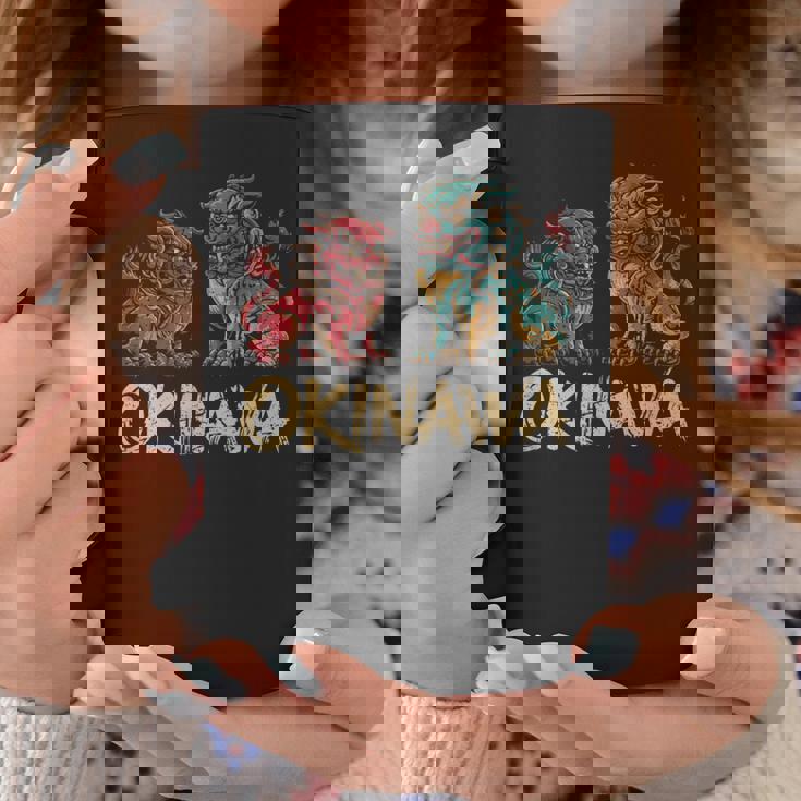 沖縄ジャパン シーサーガーディアンライオンズ 沖縄 日本土産 コーヒーマグ 面白い贈り物