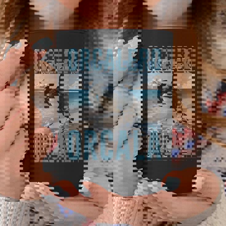 流行のインターネットミーム オルカレロ オルカラ オルカラ オルカai生成 コーヒーマグ 面白い贈り物