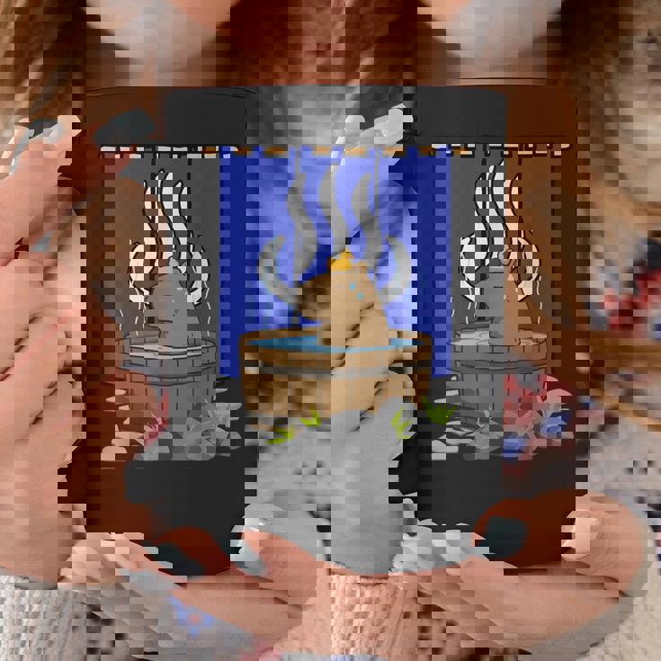 温泉に浸かるかわいいカピバラ コーヒーマグ 面白い贈り物