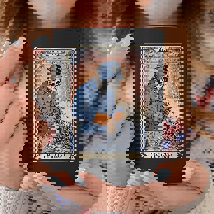 溶接機 溶接 タロット カード スケルトン 面白い 金属製 労働者 コーヒーマグ 面白い贈り物