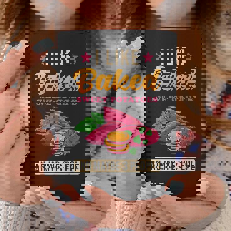 焼き芋が好きで、3人で面白いじゃがいも コーヒーマグ 面白い贈り物