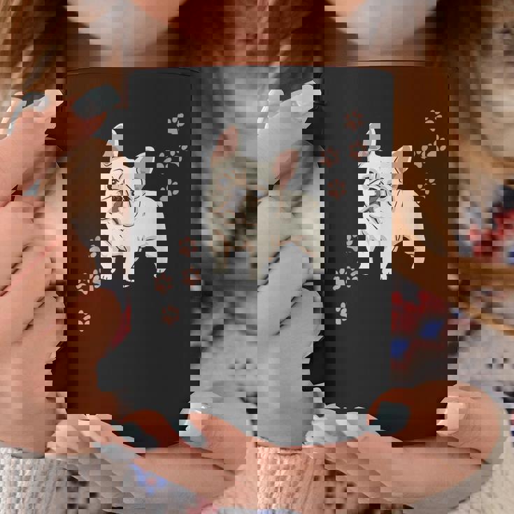 犬のプリントとフレンチブルドッグのグラフィック フレンチブルドッグ コーヒーマグ 面白い贈り物