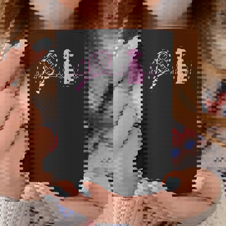 犬好き テニスプレーヤー コーチ 犬 スポーツ テニス 犬 コーヒーマグ 面白い贈り物