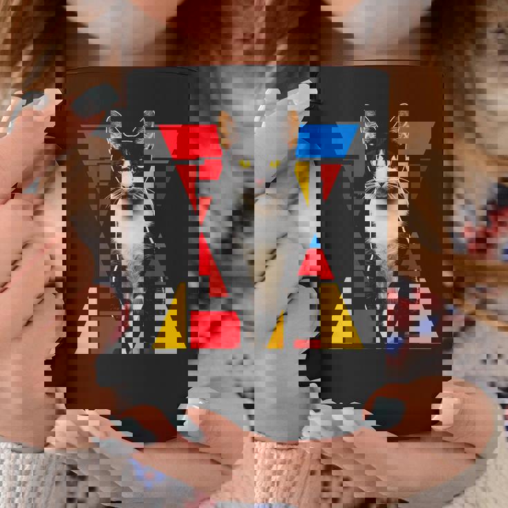 猫 グラフィック ペット アートワーク 猫 コーヒーマグ 面白い贈り物