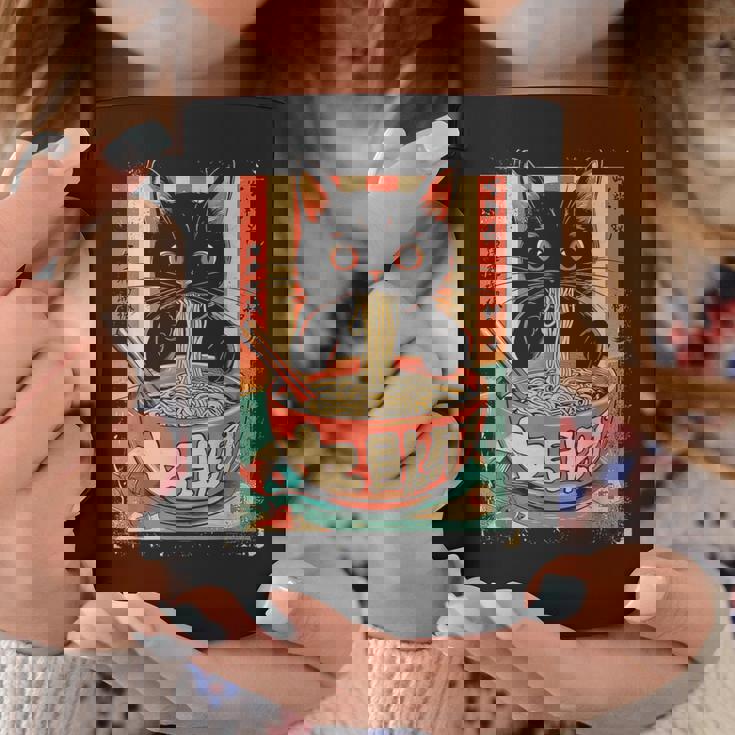 猫 ラーメン ヌードル 日本アニメ 漫画 ラーメン カワイイ 猫 コーヒーマグ 面白い贈り物