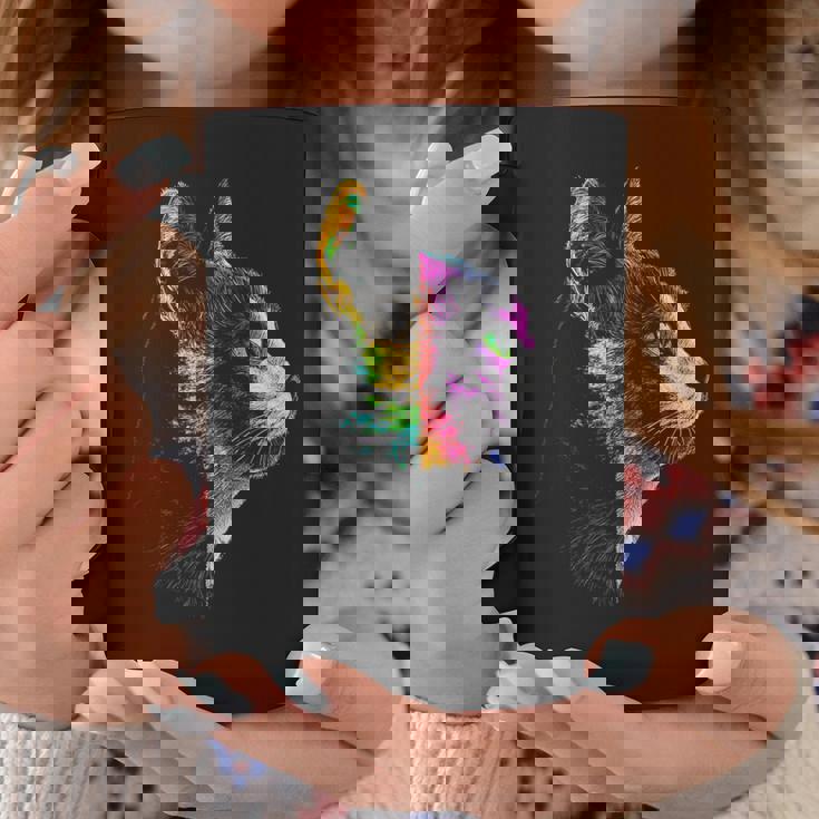 猫 動物 グラフィック アートワーク 猫 コーヒーマグ 面白い贈り物